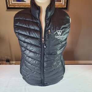 Clique Topgolf Austin Men's M Black Insulated Full Zip Puffer Vest Jacket